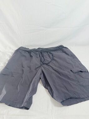 Kenneth Cole New York Mens Grey Tech Cargo Shorts Size 44 Drawstring Casual Y20